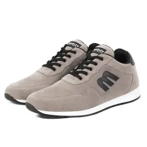 Marley Bishop 02 Sepatu Sneakers Pria Sport Olahraga Joging Lari Jalan Santai Sekolah Kuliah Abu Putih Hitam