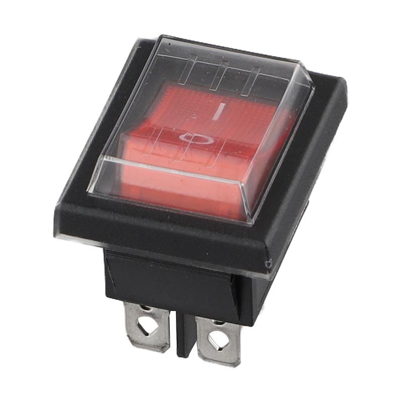 Suis 4 Rocker Suis Rocker, dengan Penutup Kalis Air, Suis Peranti, 2 Tiang (4 Pin ...