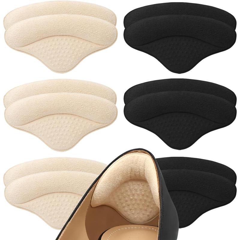 TikTok Shop 6 Pairs Heel Pads Heel Grips Liner for Loose Shoes Heel Cushion Pads Heel Inserts for Shoe Too Big Men Women Ultra Soothing Heel Protectors for Heel Pain Heel Slipping