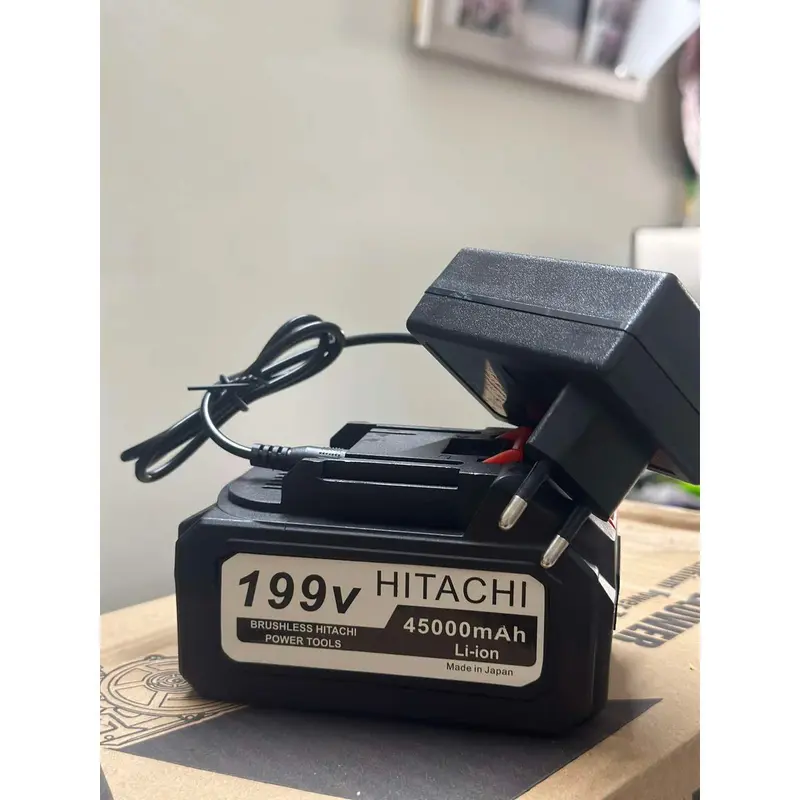 (Freeship) Combo Pin 199V + Sạc Pin - Pin Máy Khoan Pin, Máy Siết Bulong Và Máy Rửa Xe Pin Đa Năng - Dùng Chân Pin Phổ Thông 2