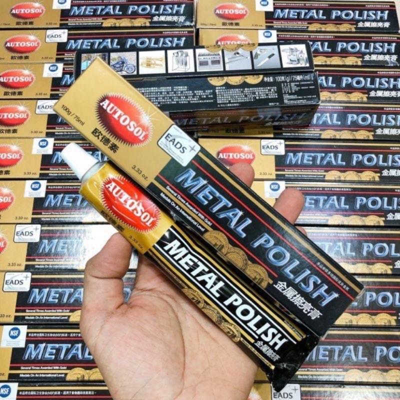 Tuýp Kem Đánh Bóng Kim Loại Lư Đồng Inox Autosol Metal Polish Làm Sạch