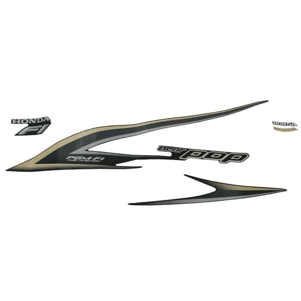 Gambar Sticker Body Set Kiri Hitam Honda BeAT POP eSP K61 871X0K61920ZAL dari Honda Cengkareng Kota Tangerang Tokopedia