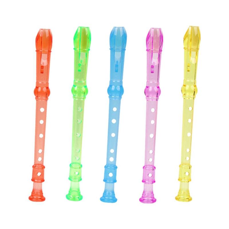 Product Introduction of 1Pcs 6 Holes Mini Harp Flute Children's Early Education Transparent Flute Small 23