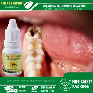 Cairan Tetes Perontok Gigi Berlubang, Perontok Akar Gigi, Gigi Goyang, Penghancur Gigi Berlubang, Gigi Berlubang Agar Lepas, Sakit Gigi Nyutnyutan Dengan Propolis sm Penyegar Mulut