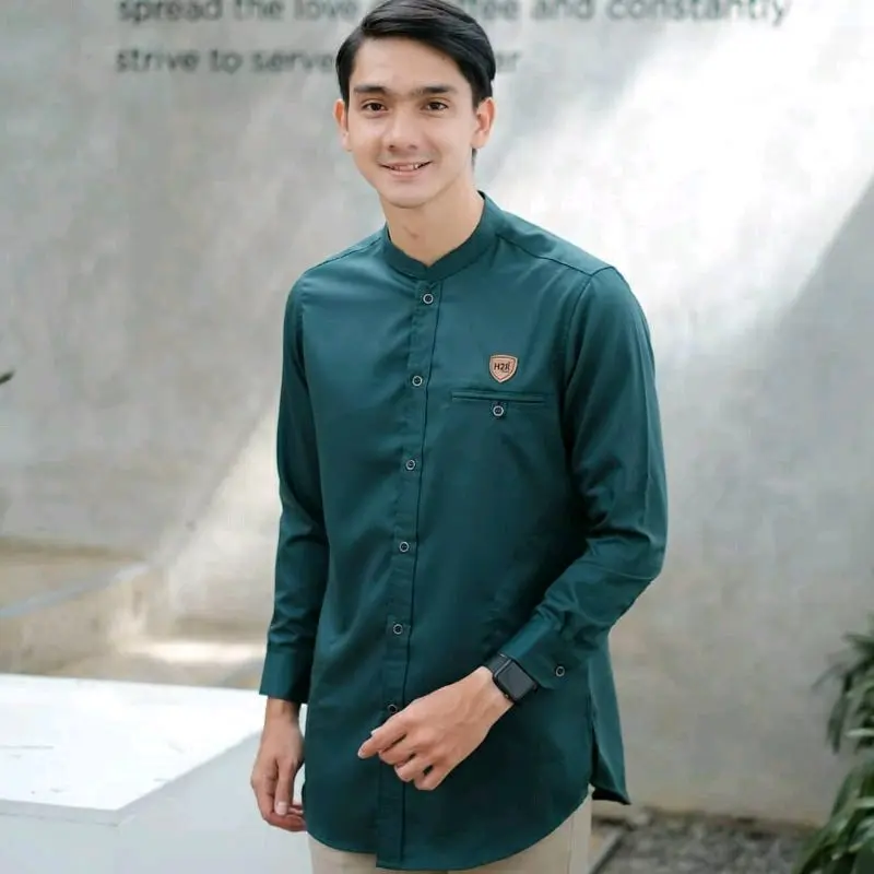 KEMEJA KOKO KURTA LENGAN PANJANG POLOS 6