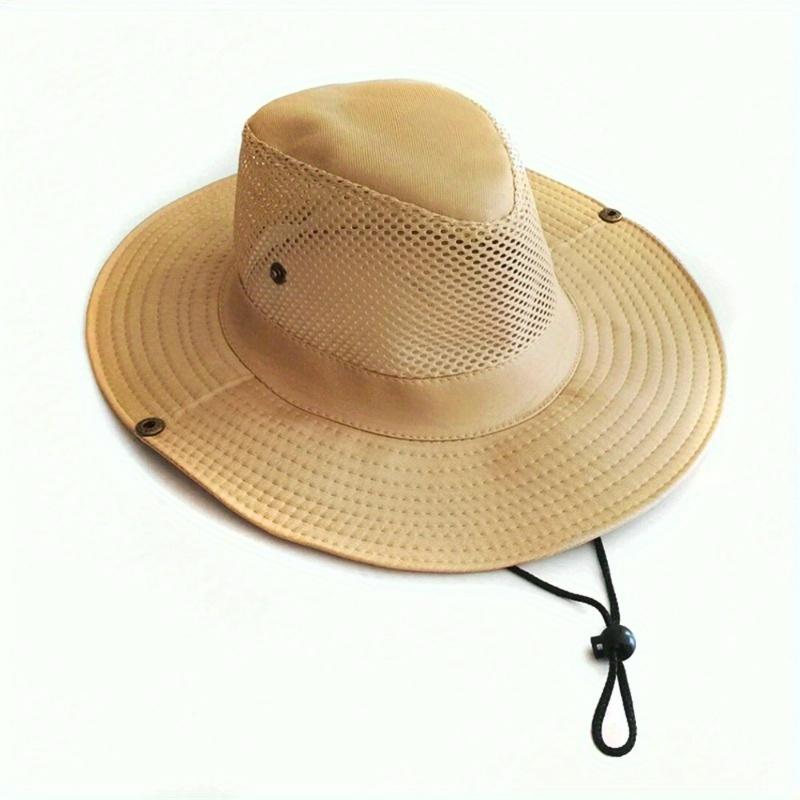 Product Introduction of Summer Fishing Sun Hat Western Cowboy Sun Hat Net Fishing Hats for Men Outdoor Mesh Breathable Cool Hat Knight Hats 12
