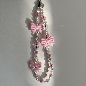 Diseño de Cadena para Teléfono con Moño Bonito, Cordón para Teléfono a la Moda, Correa para Teléfono para Mujeres y Niñas, Accesorios de Decoración para Celular