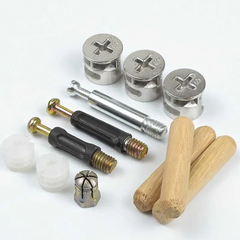 Three-In-One Cabinet Desk Link Fixer Self Tapping Rod Connecting ...
