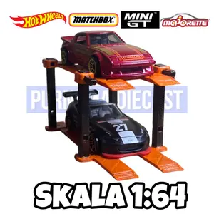 Car Lift Show Stand Skala 1:64 For Hot Wheels Miniatur Diecast Toy