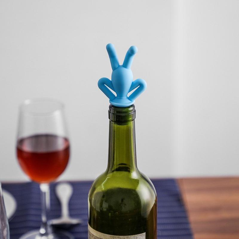 Gourd-shaped wine bottle stopper creative silicone sealing bottle stopper 0