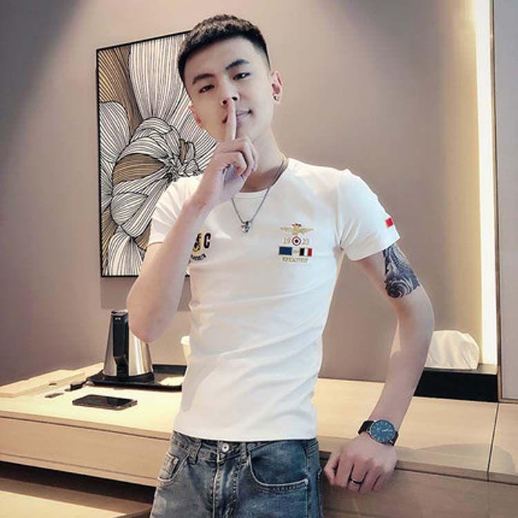 Áo Thun Spirit Guy, Thương Hiệu Thời Trang Mùa Hè, Áo Thun Ngắn Tay Ôm Sát Hàn Quốc, Áo Nam Thời Trang