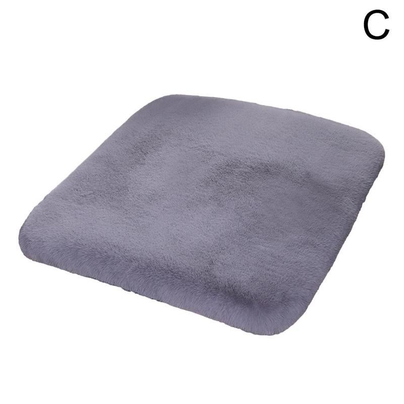 Product Introduction of Plush Seat Cushion Car Seat Cushion Winter Plush Rabbit Fur Winter Warmth Thick Wool One Piece E2D8 42