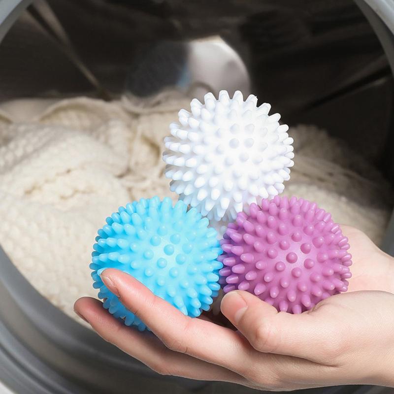 (Set 5 Quả) Bóng giặt quần áo size lớn-Banh cầu gai giặt quần áo siêu sạch, chống nhăn.Bóng silicon tái sử dụng