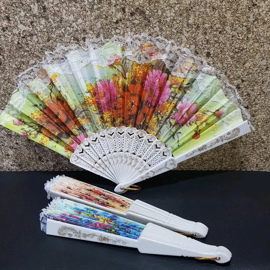 Souvenir kipas spanyol isi 20 pcs kemas plastik
