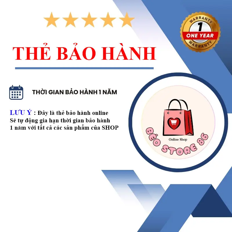 [KHÔNG KÈM THẺ] Thẻ bảo hành 6 tháng cho toàn bộ gian hàng của shop 0