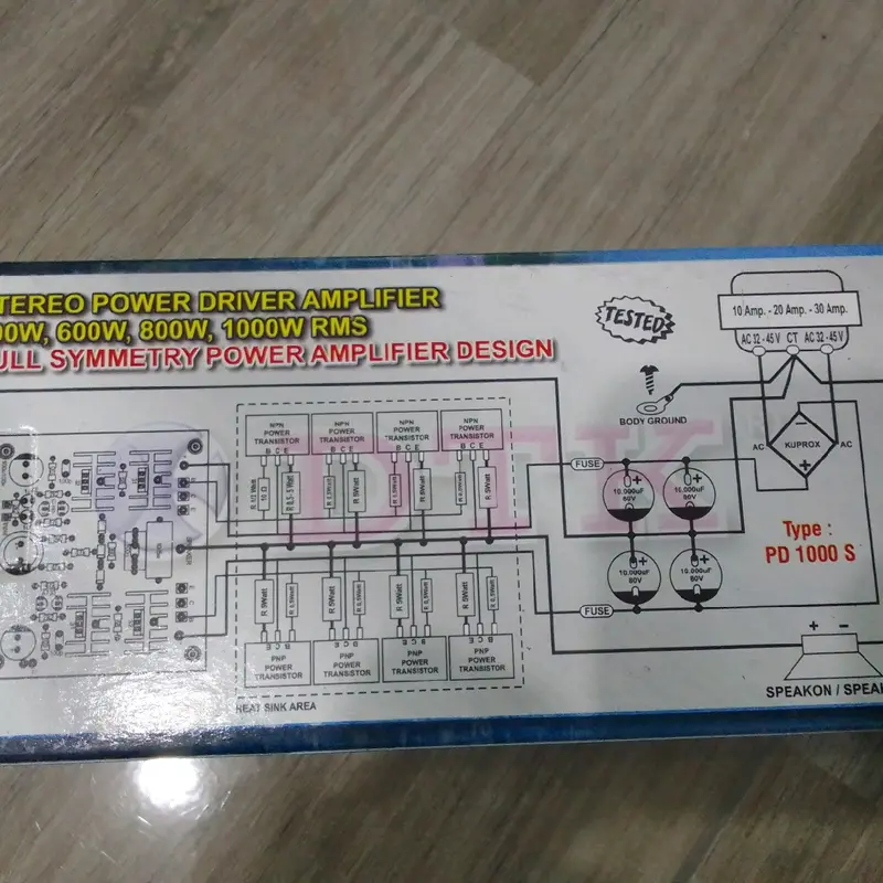 DTK Leopard Stereo Power Driver Amplifier PD 1000 S 4