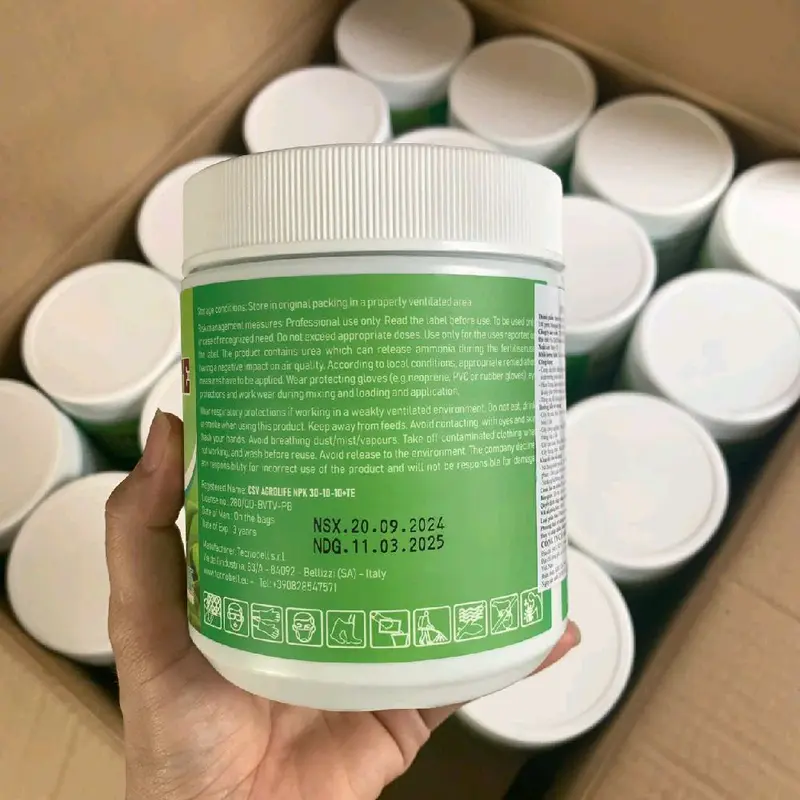 30-10-10+TE nhập khẩu Ý 500g phân bón lá vọt đọt mạnh, kéo đọt đều đồng loạt, mập đọt, xanh lá dày lá kích sầu riêng 4