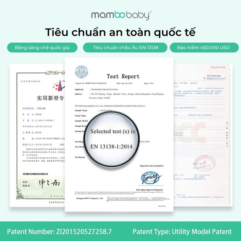 Product Introduction of Phao cổ cho bé sơ sinh tập bơi chính hãng Mambobaby, chống lật, không bơm hơi, đặc ruột cho bé 0-6 tháng-1 tuổi cao cấp 8