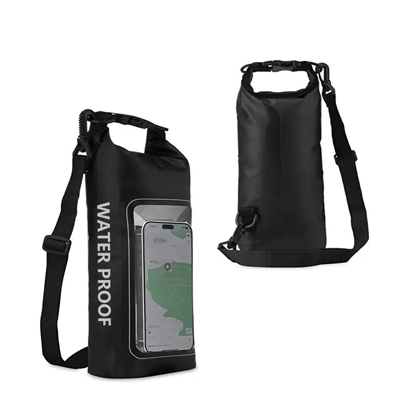 2L water-proof Drybag outdoor crossbody bag mobile phone waterproof bag PVC waterproof bucket bag