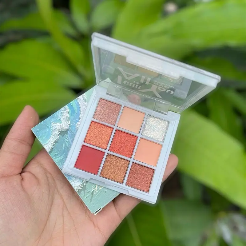 Bộ trang điểm 10 món L2 có phấn phủ , bảng mắt , sonkem , kẹp mi ,... cosmentics Cosmetic Son Môi Kem Nền 8