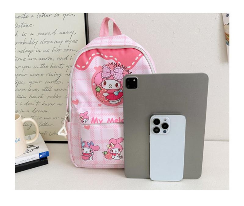 Product Introduction of B&B Girl Kids Bag Kuromi Cinnamoroll Melody Sanrio Backpack Beg Sekolah School Bag Kindergarten Beg Budak Murah Beg Tadika Taska Beg Kanak-Kanak Melody Bag Hello Kitty Bag Cinnamoroll Bag Women's Bag Cute Cartoon Backpack 28