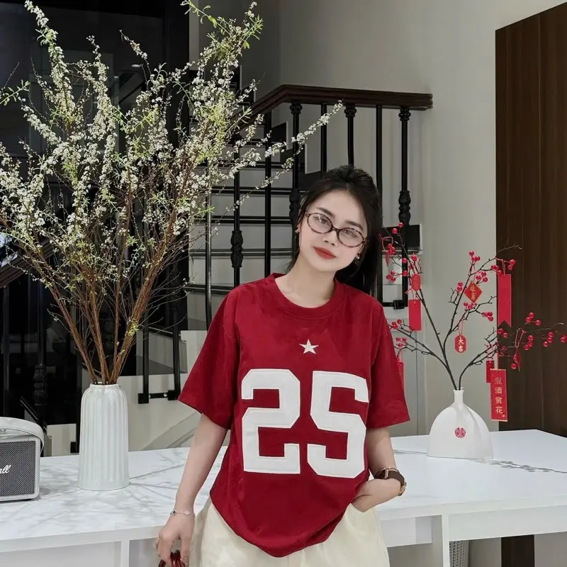 Áo phông phom thụng in hình số 25 cực đẹp đủ 3 màu by Qiaochunvn 0