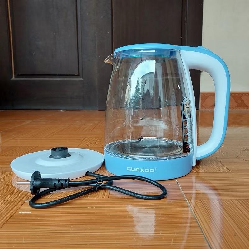 Product Introduction of Ấm Siêu Tốc Thủy Tinh GUGKDD 2.0L Cao Cấp Công Suất 1300W, Thủy Tinh Trong Suốt Cường Lực Đèn Led Tự Ngắt Khi Sôi 12