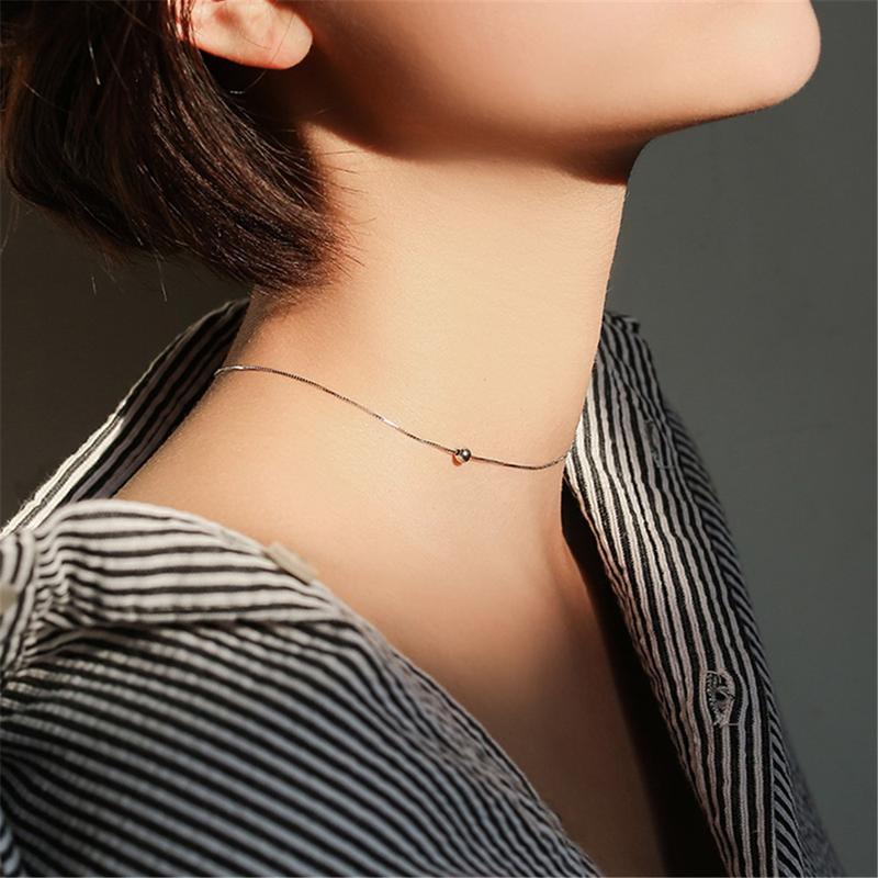 Vòng Cổ Quả Cầu Tròn, Thiết Kế Đơn Giản, Thời Trang, Dành Cho Phụ Nữ Và Trẻ Em Gái, Đồ Trang Sức Phụ Kiện, Tuyệt Vời Làm Quà Tặng 2
