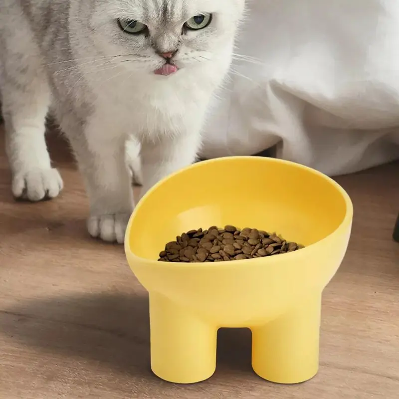 Bát Cho Thú Cưng, Cho Chó Mèo, Thiết Kế Chân Cao, Thích Hợp Cho Chó Nhỏ Bảo Vệ Cổ, Bát Đựng Thức Ăn Và Nước, Chống Lật, Bát Đựng Đồ Ăn Nhẹ Tráng Miệng Cho Thú Cưng, Đĩa Đĩa 3