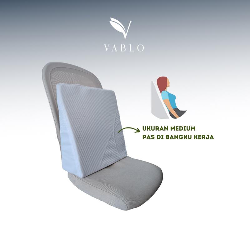 Vablo lumbar compact wedge pillow memory foam - back support pillow - pure memory foam Bantal 3