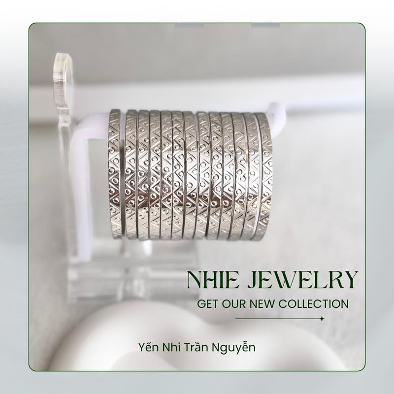 Vòng ximen 3.5 li inox cao cấp bộ 7 chiếc không đen, không rỉ sét, không phai màu dành cho Phụ Kiện phụ nữ