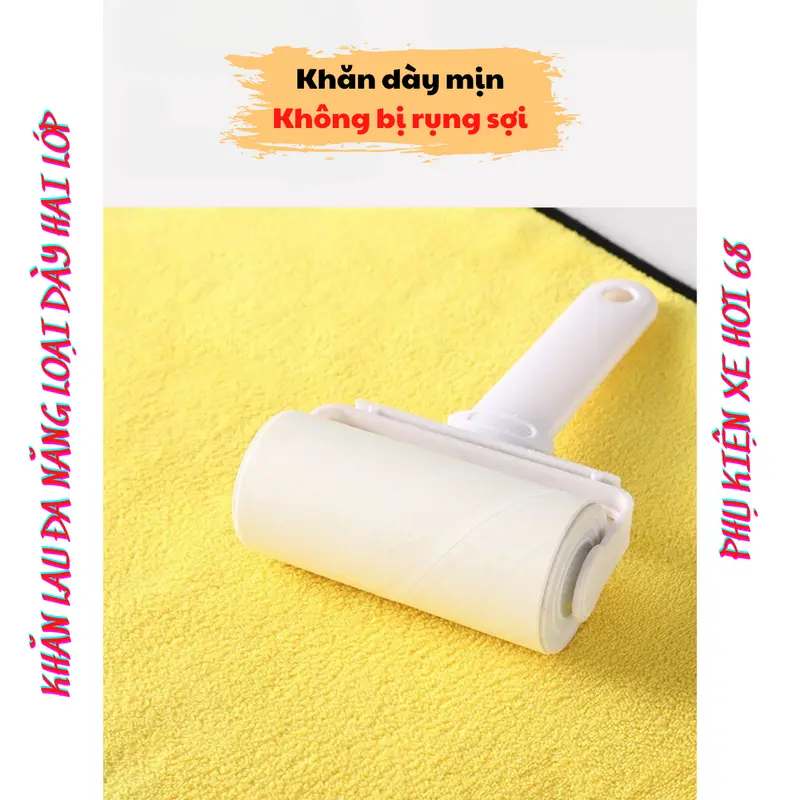 Khăn Lau Đa Năng Loại Dày Hai Lớp PKXH68 Siêu Thấm Không Đổ Lông Dùng Lau Xe Ô Tô Xe Hơi Có Thể Tái Sử Dụng Kích Thước 30 x 40cm Phụ Kiện 6