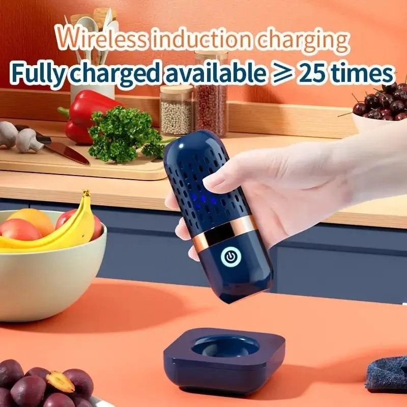 Fruit Washing Machine, Wireless Automatic Vegetable Cleaner, Vegetable Washing Machine Gadgets for The Home, Fruit Cleaner Device, Specialty Kitchen Electric Appliances, Multifunction Home Essentials, Appliance, Electric Juicer Machine Cleaner 3