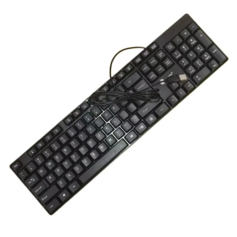 USB Wired Keyboard, Slim Business Computer Keyboard, Ergonomic Design Keyboard for Desktop & Laptop, Office Accessories 0