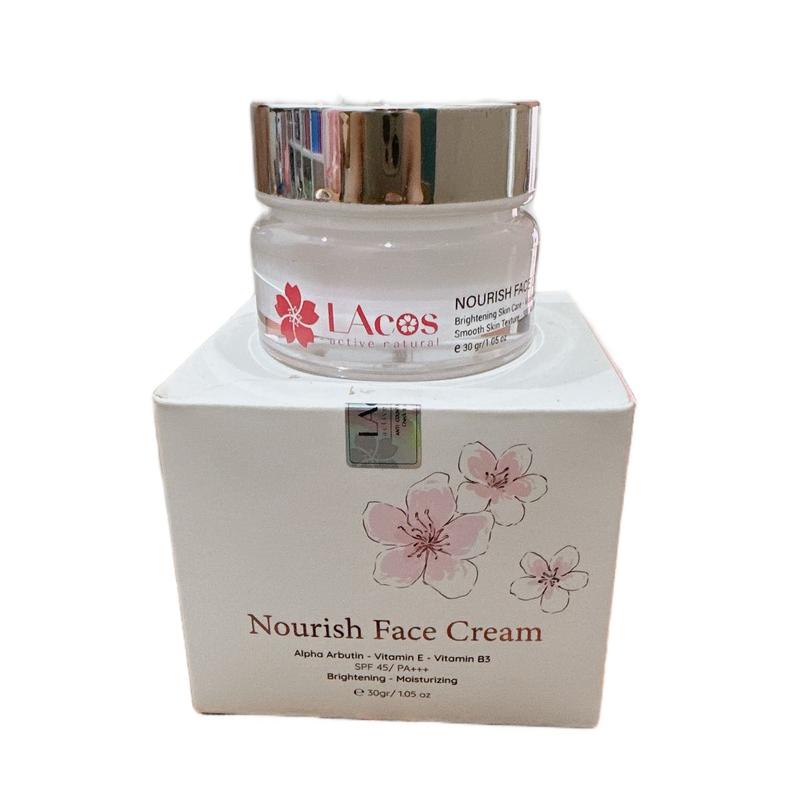 Kem Dưỡng Trắng Da Nâng Tông Chống Nắng LAcos – Nourish Face Cream – SPF 45/PA+++ (30g)