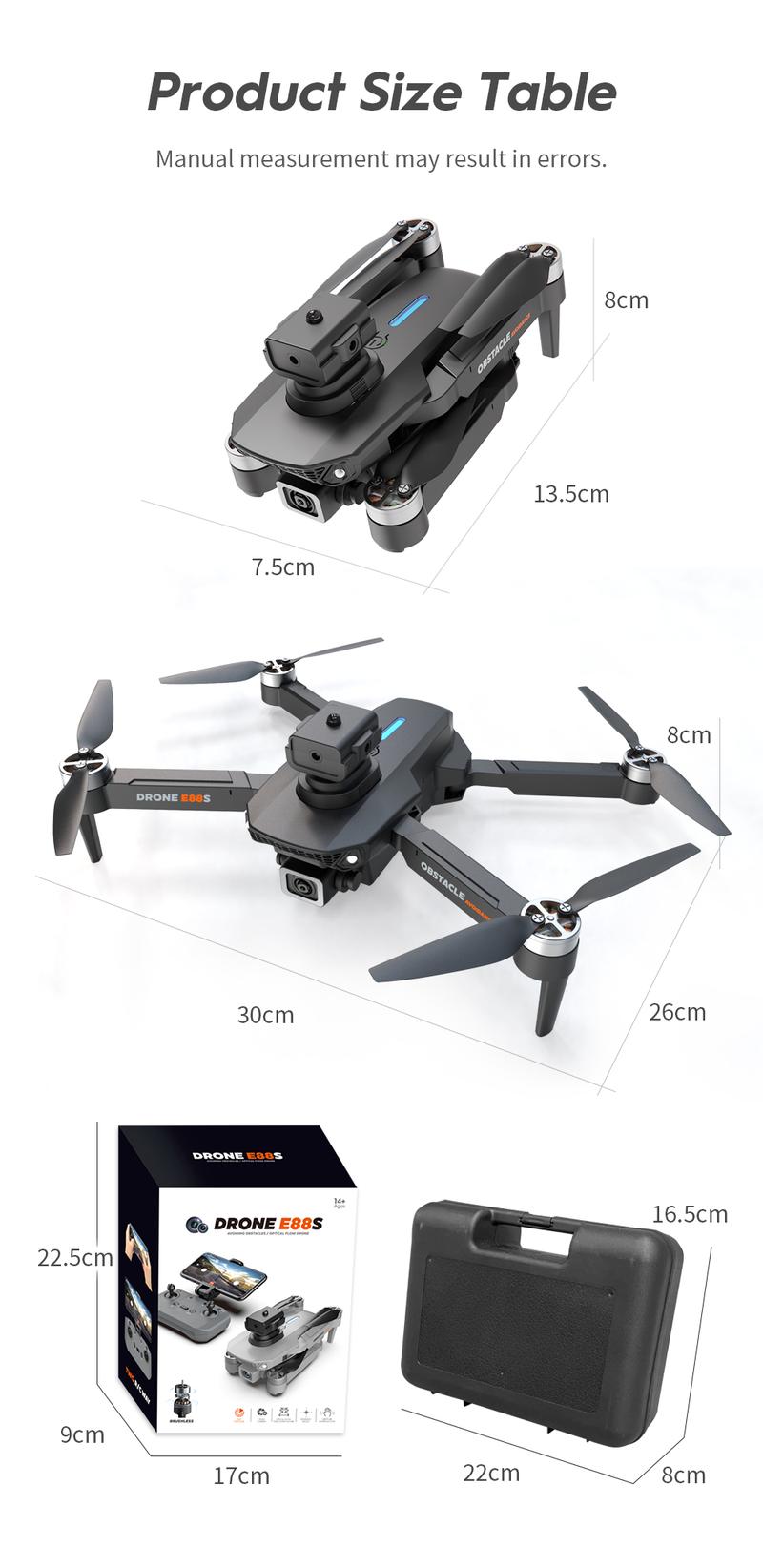Product Introduction of [Genuine] 2024 new mini drone DJI level foldable RC drone with 8K camera ultra HD ESC quadcopter long range 5G remote control aircraft with brushless motor fly back with Button single Optical flow hover Dodge barrier 360 ° folding uniform 14