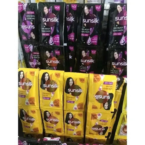 Combo 10 Dây Dầu gội và xả Sunsilk Mềm Mượt Diệu kì/Ống Mượt Rạng Ngời 6g Dưỡng Tóc