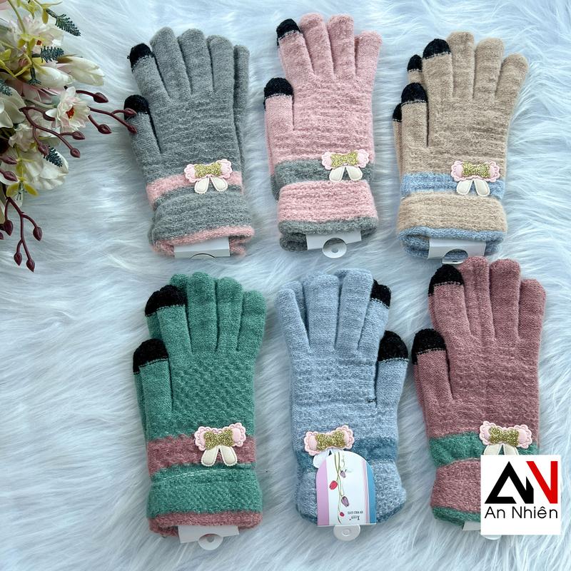 Găng tay bao tay LEN chống nắng giữ ấm phong cách trẻ trung
