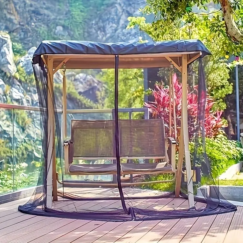 Outdoor Mosquito Net, Zipper Single Door Mosquito Net, Mosquito Net for Outdoor Swing, Camping & Hiking Equipment 5