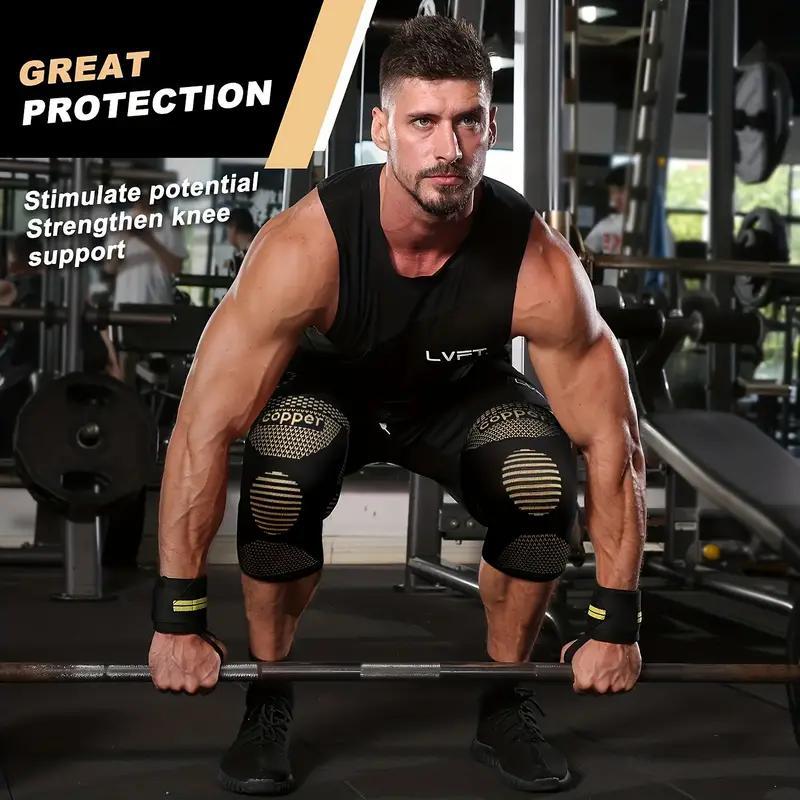Product Introduction of Sports Knee Pads, 1 Pair Non-slip Knee Brace, Knee Support for Men & Women, Sports Knee Protector for Running Jumping Cycling Basketball 2