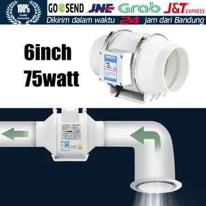 Kipas Inline Duct 5 Inci 220V Blower Hisap untuk Duktus Udara