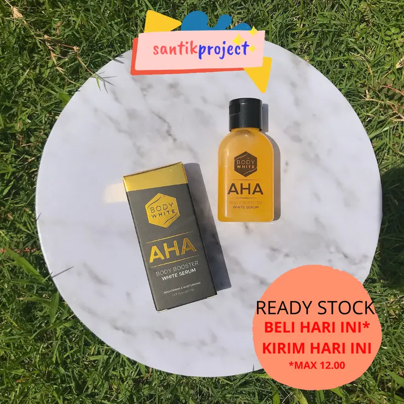 READY KIRIM BODY WHITE AHA Body Booster White Serum 30ml (BWAS) AHA MIMI BPOM Original Arbutin Glutathione 0