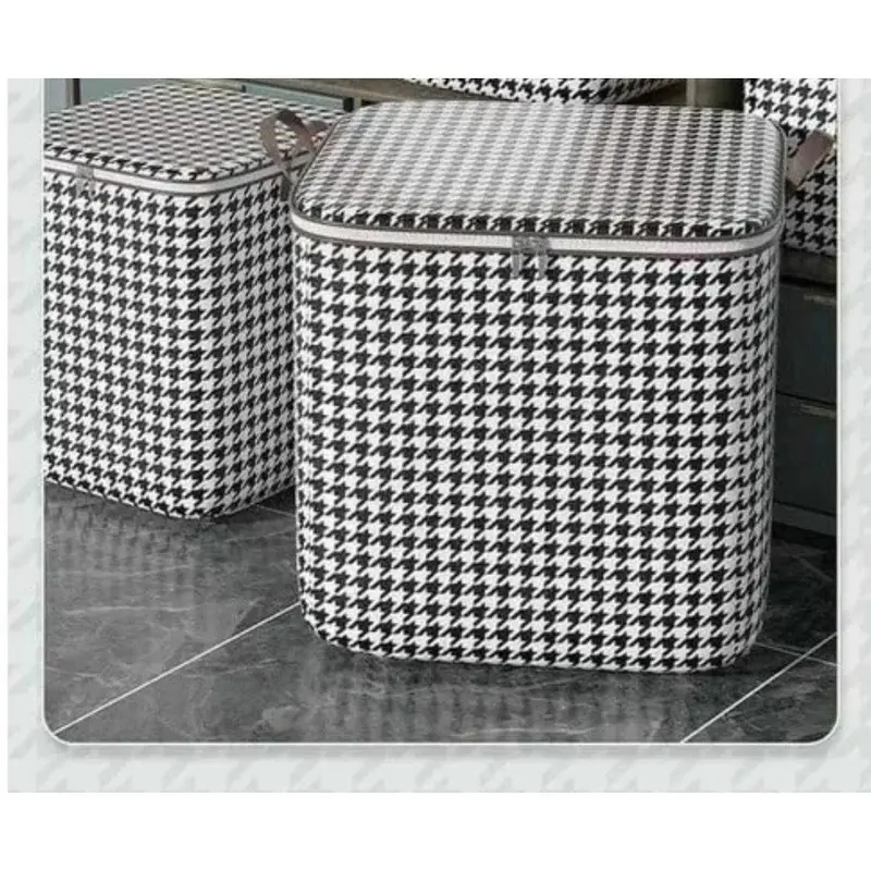 Giỏ đựng quần áo bằng vải Oxford(100L,140L ,180L,210L),túi đựng chăn màn đa năng,có thể gấp gọn,giỏ cất trữ trang trí 4