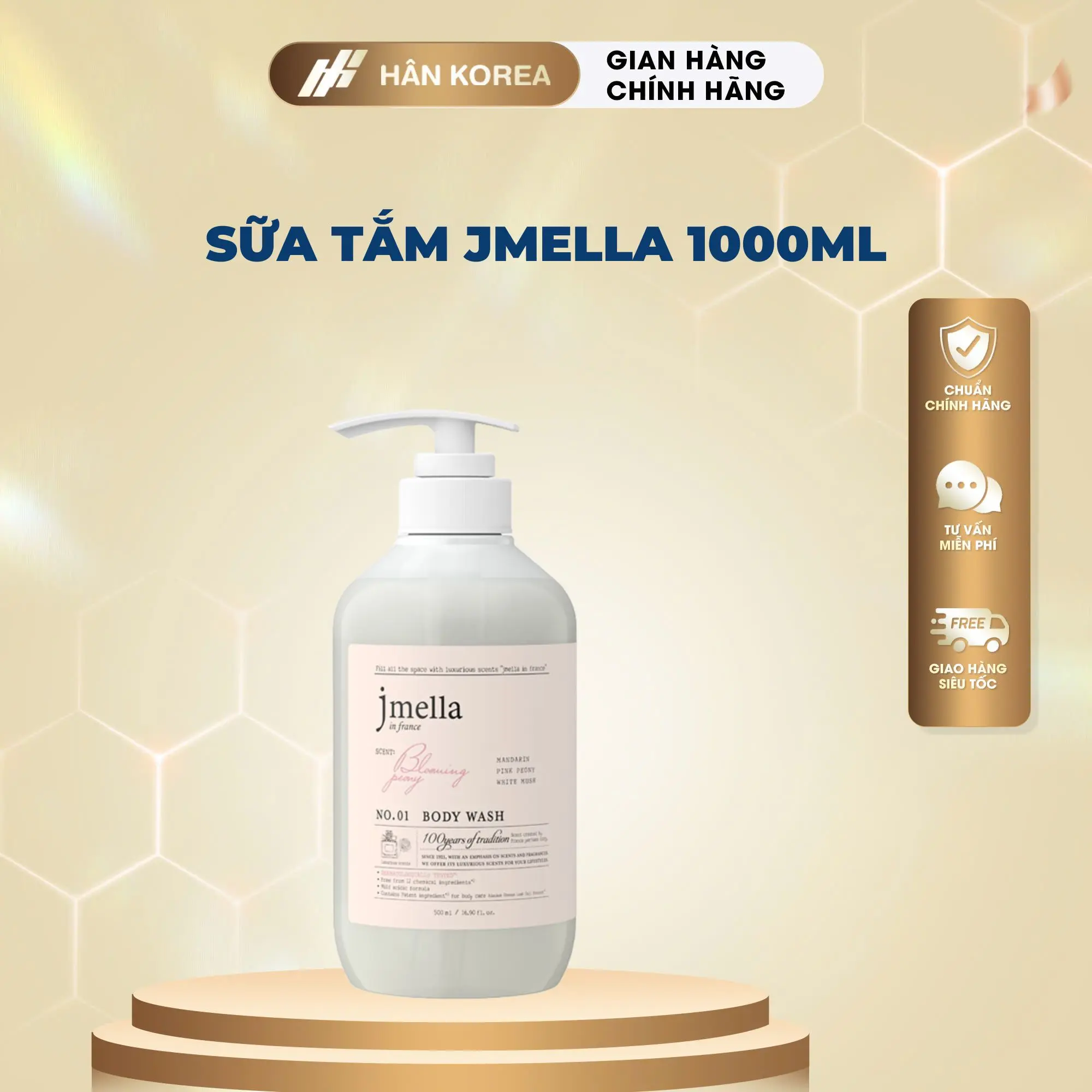 C769 - [LIVETREAM] - Sữa Tắm Jmella 1000ml In France Dưỡng Ẩm Hương Nước Hoa