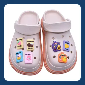 Jibb 365 Pin Sandal  z Snack Buah-Buahan New Hiasan Sendal Kodok Baim DIY Charm Cantolan Sepatu MARKIBE