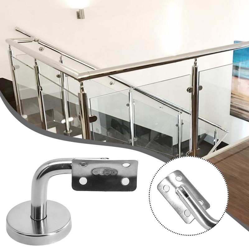 Stainless Steel Handrail Bracket Glass Balustrade Stair Wall Glass Support 3