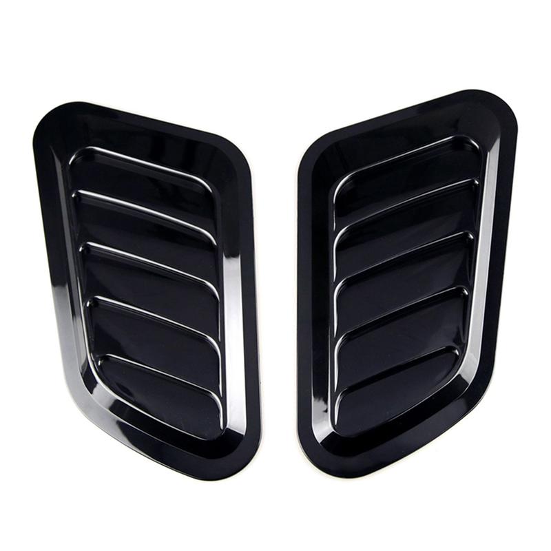 Product Introduction of 2Pcs Universal Car Decorative Cell Air Flow Intake Hood Scoop Bonnet Carbon Fiber Vent Cover Stickers Decoration Styling 35