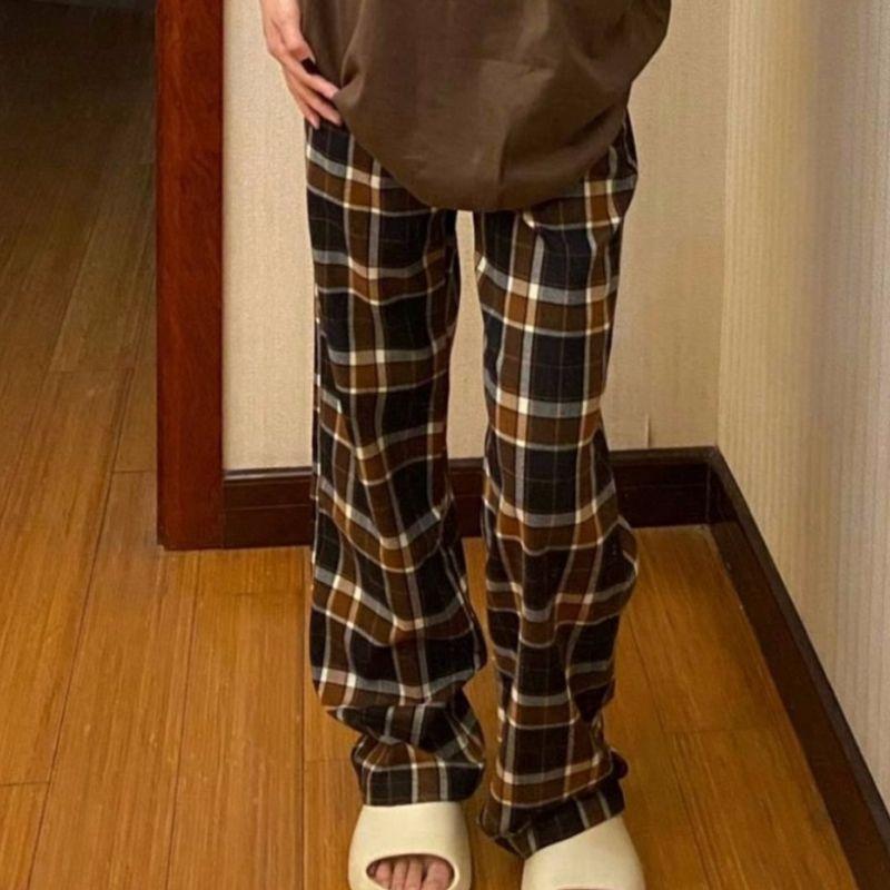 Product Introduction of Seluar Piyama Berpetak untuk Wanita, Serbaguna dan Boleh Dipakai, Sesuai untuk Berjalan, Seluar Panjang Tunggal Pants Linen 29