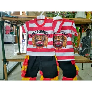 Setelan Reog Ponorogo Anak // Setelan Reog Anak // Baju Reog Ponorogo || Celana Reog Holiday 9-10 Tahun