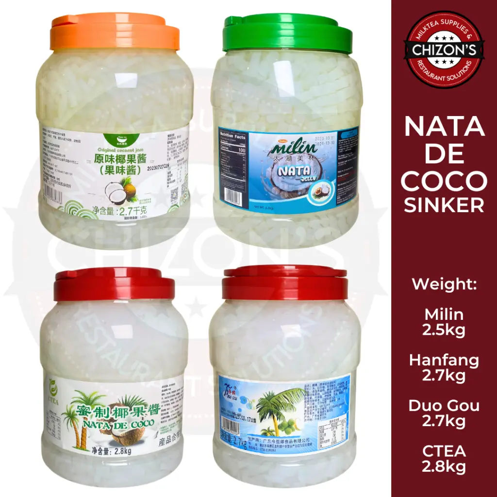 Milin Nata CTEA Nata Hanfang Nata Guangcun Nata De Coco Fruit Tea Milktea Sinker Beverage